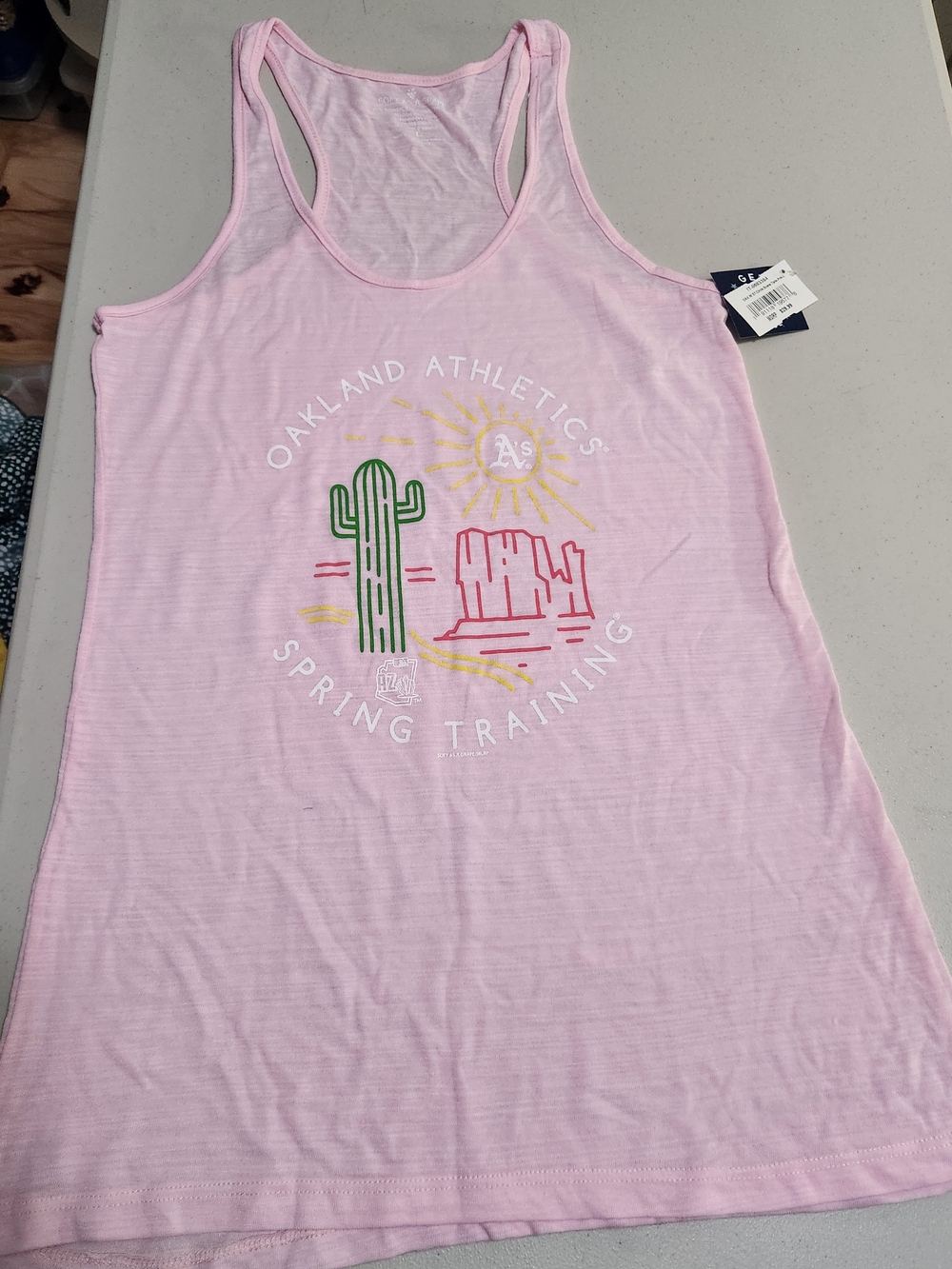 Pink Muscle Tank Top - Spring Training Graphic